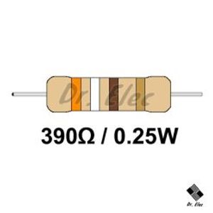 مقاومت 390 اهم 0.25 وات