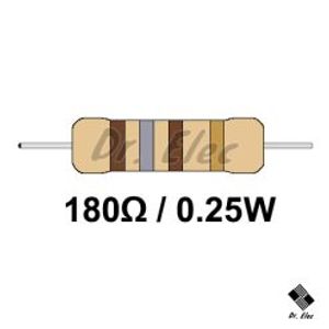 مقاومت 180 اهم 0.25 وات (حداقل خرید 50 عدد)