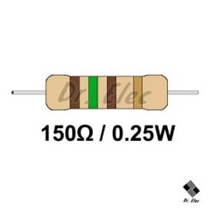 مقاومت 150 اهم 0.25 وات (حداقل  خرید 50 عدد)