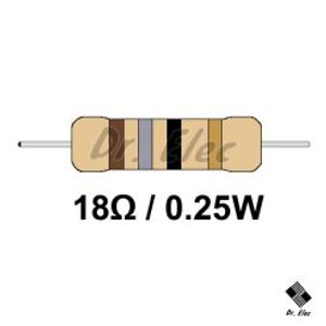مقاومت 18 اهم 0.25 وات