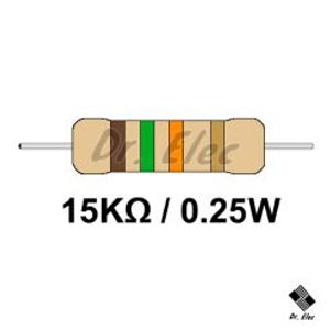 مقاومت 15k اهم 0.25 وات