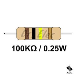مقاومت 100k اهم 0.25 وات