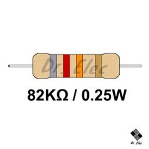 مقاومت 82k اهم 0.25 وات