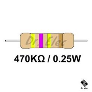 مقاومت 470k اهم 0.25 وات