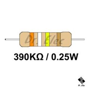 مقاومت 390k اهم 0.25 وات