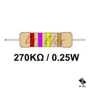 مقاومت 270k اهم 0.25 وات