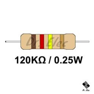 مقاومت 120k اهم 0.25 وات