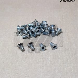 پیچ استوانه سرتخت چهارسو 8×5 – سفید