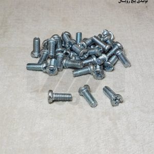 پیچ استوانه دوسو چهارسو 12×5 – سفید