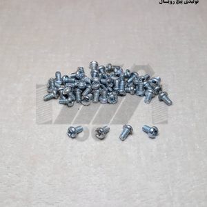پیچ استوانه دوسو چهارسو 5×3 – سفید