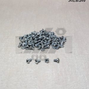 پیچ استوانه دوسو چهارسو 4×3 – سفید