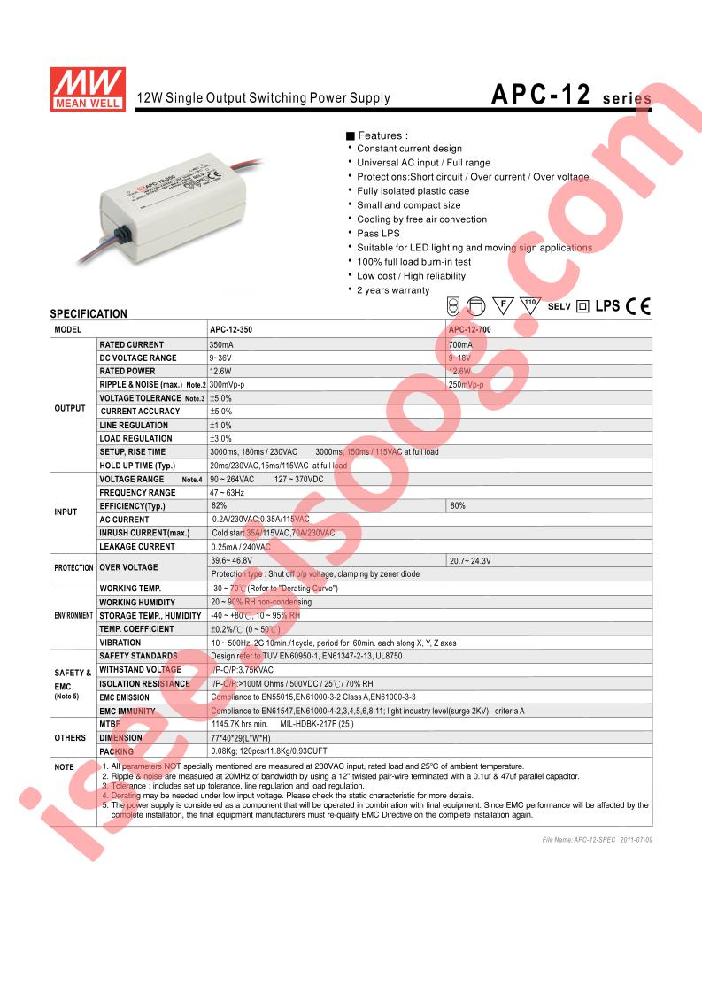 APC-12-700