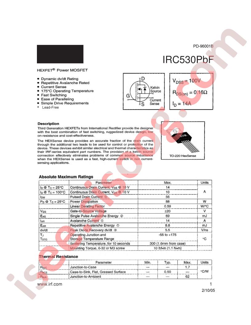 IRC530PBF