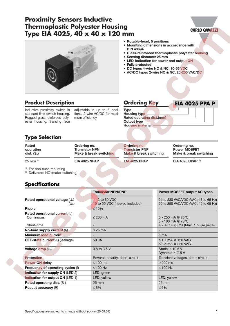 EIA4025UPAP