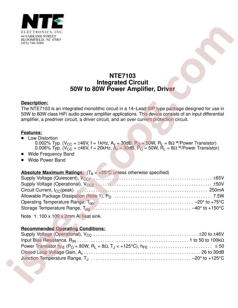 NTE7103