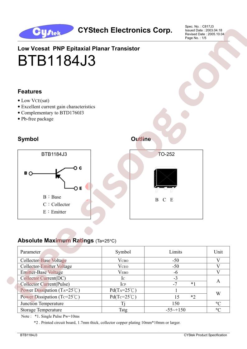 BTB1184J3