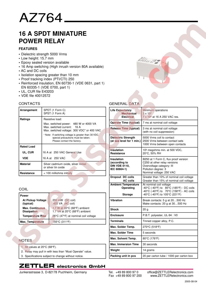 AZ764-1CH-110A