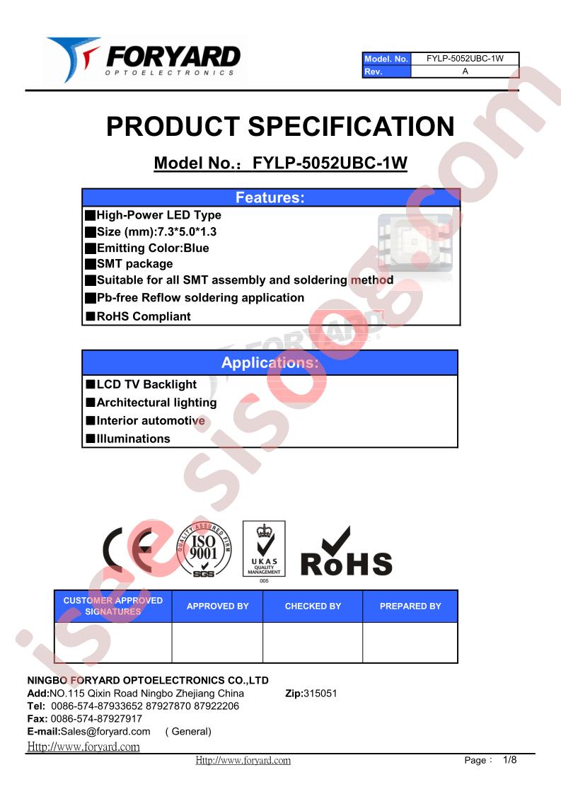 FYLP-5052UBC-1W