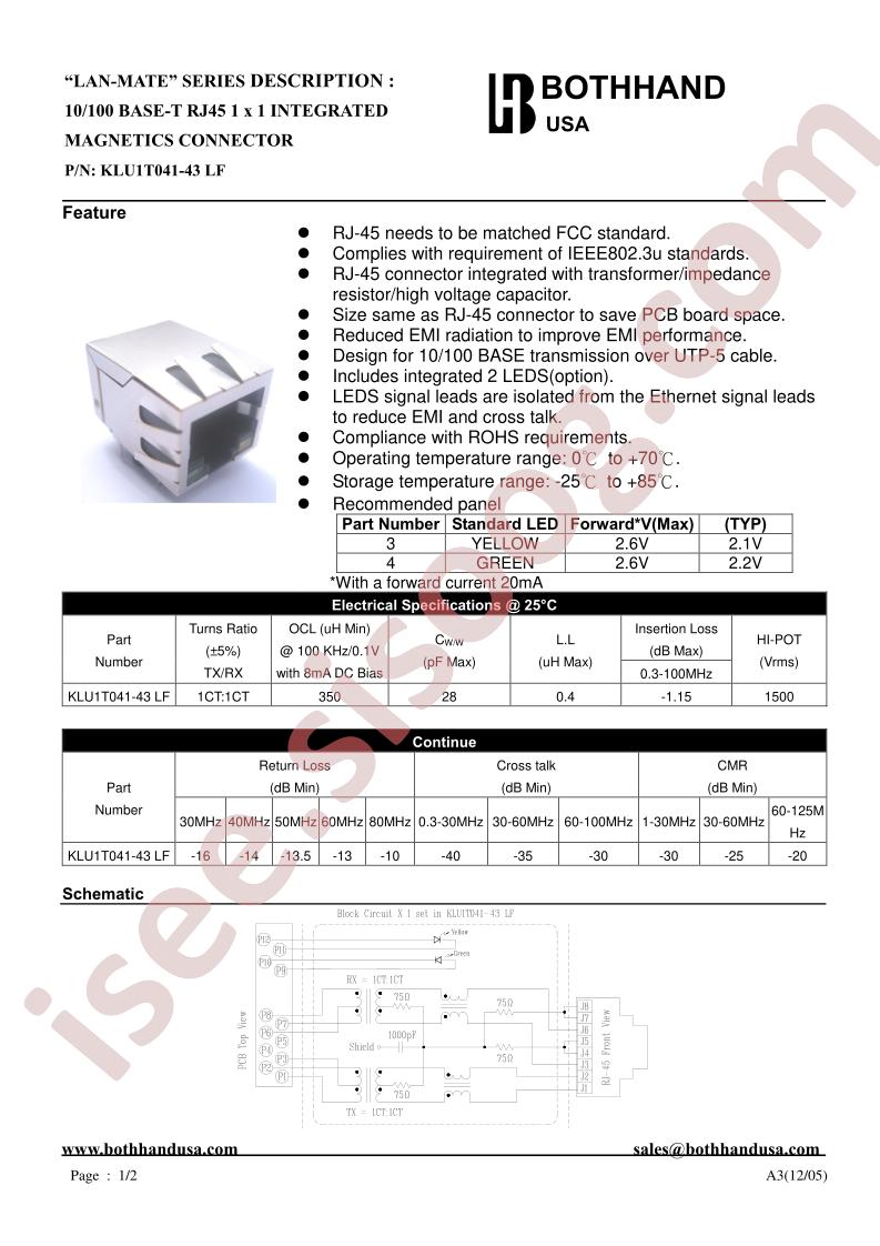 KLU1T041-43LF