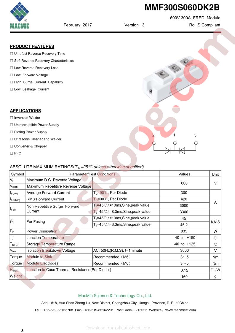 MMF300S060DK2B