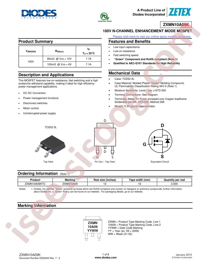 ZXMN10A09K