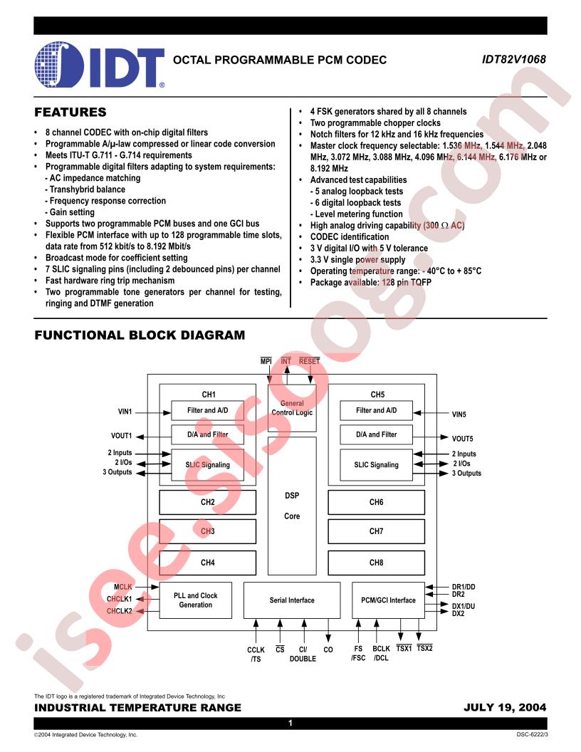 IDT82V1068