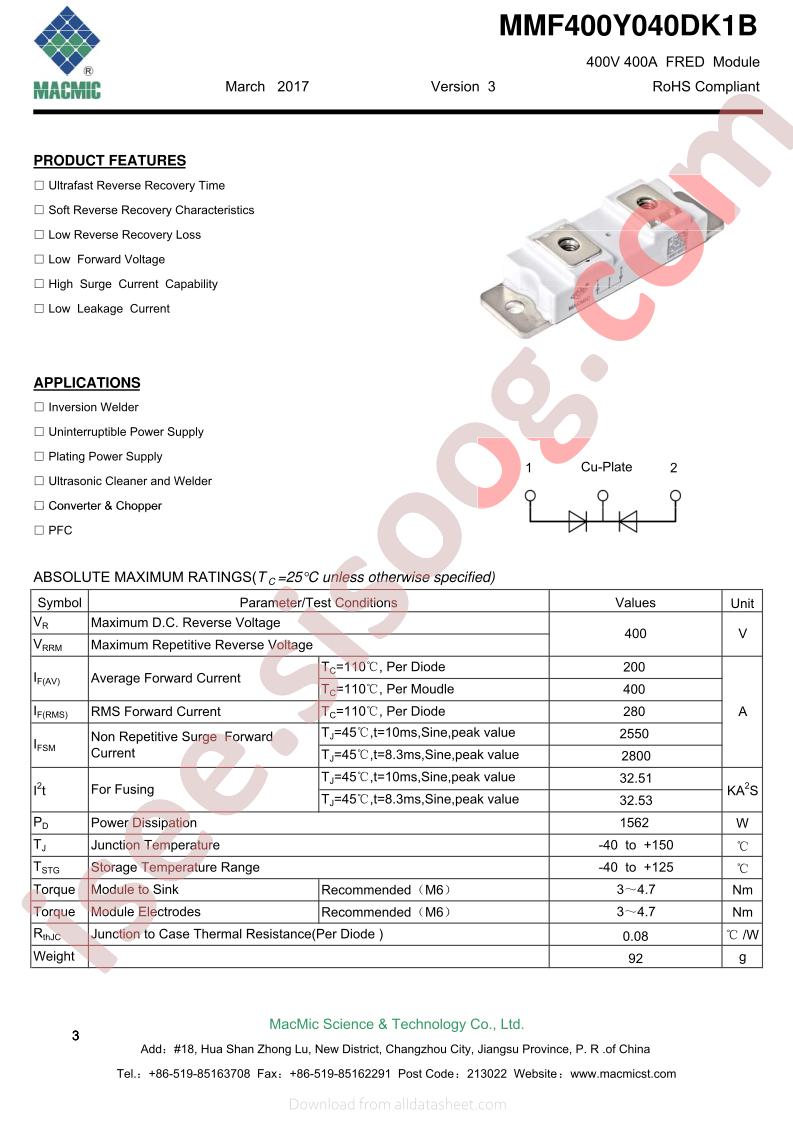 MMF400Y040DK1B