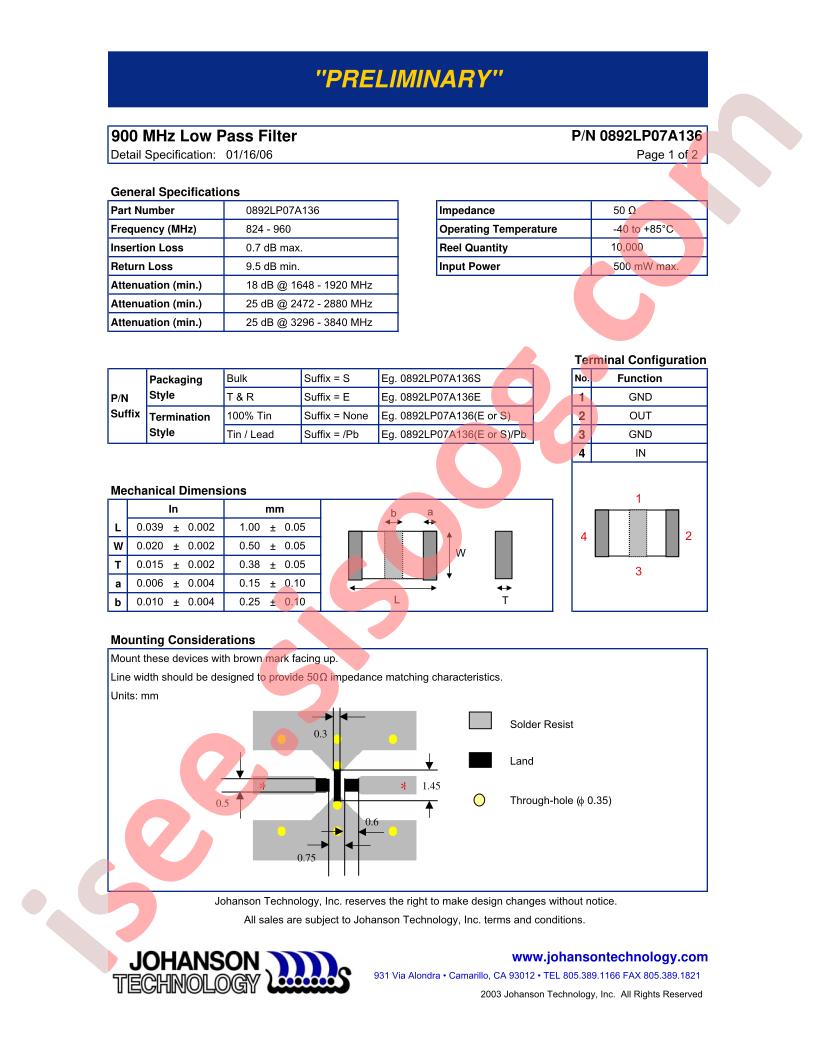 0892LP07A136EPB