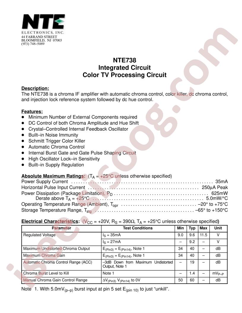 NTE738