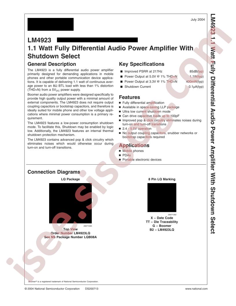 LM4923LQ