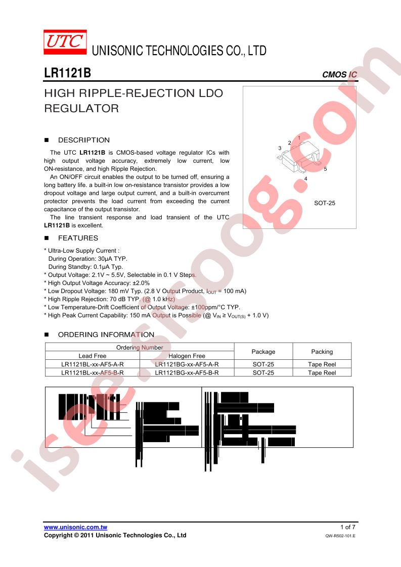 LR1121BL-XX-AF5-A-R