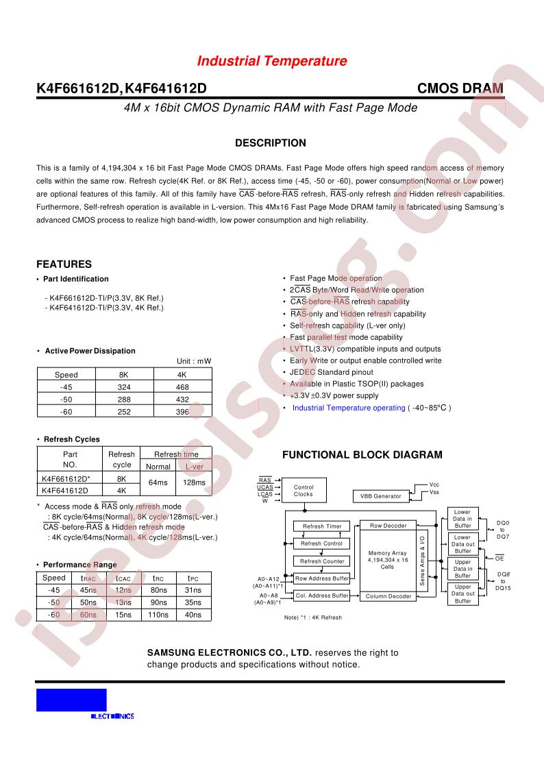 K4F661612D-TI