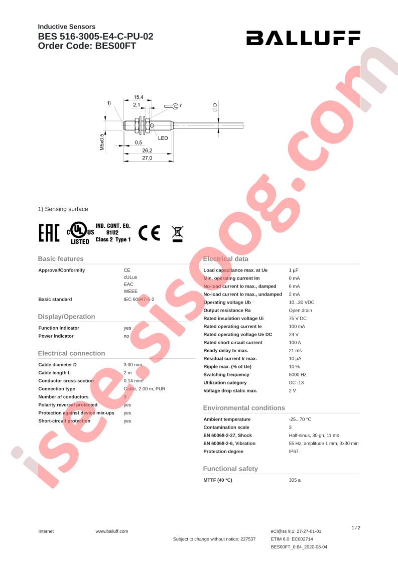 BES516-3005-E4-C-PU-02