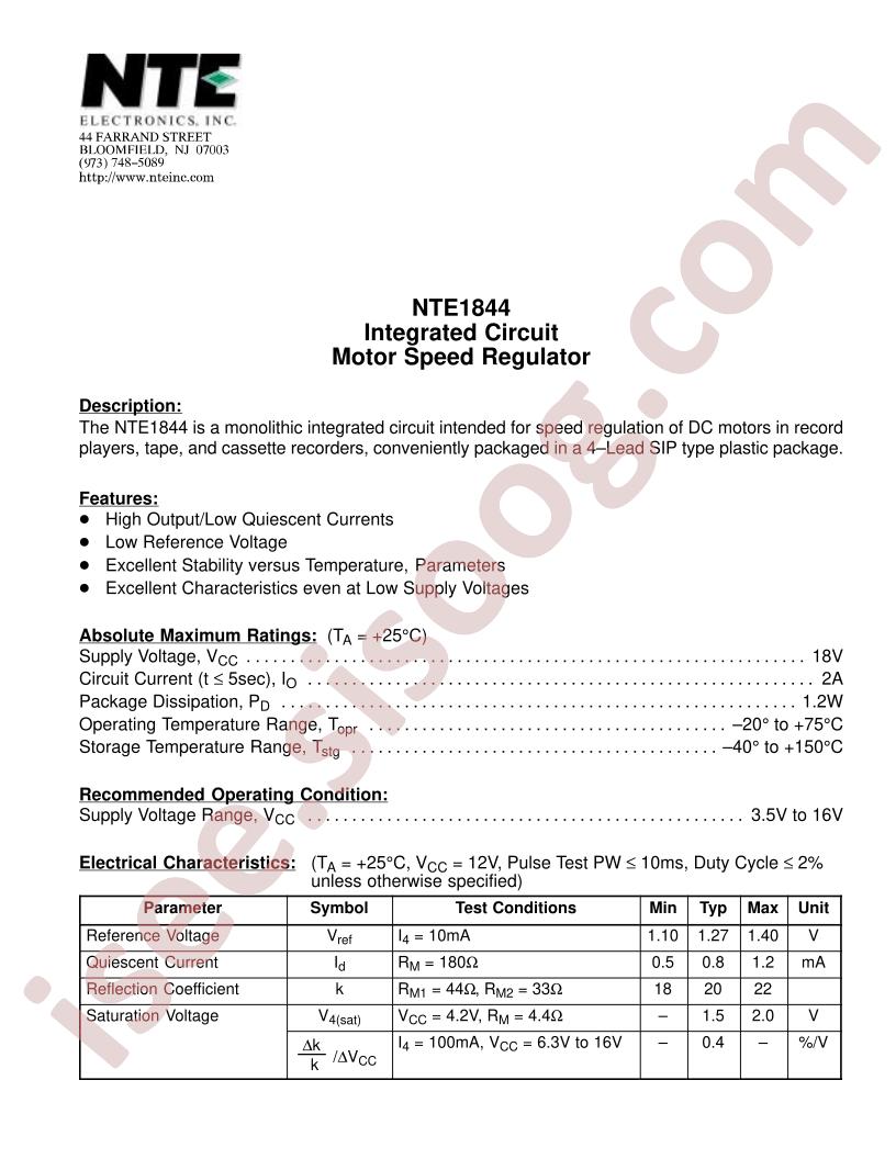 NTE1844