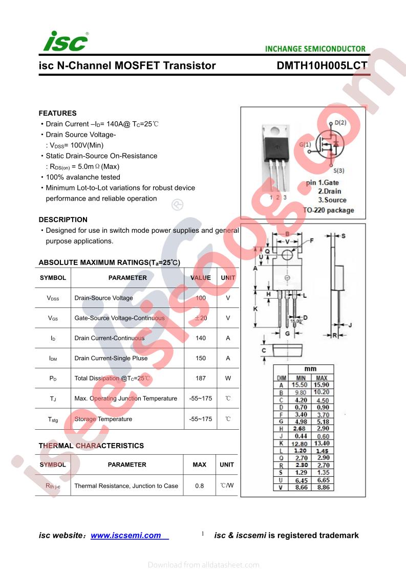 DMTH10H005LCT