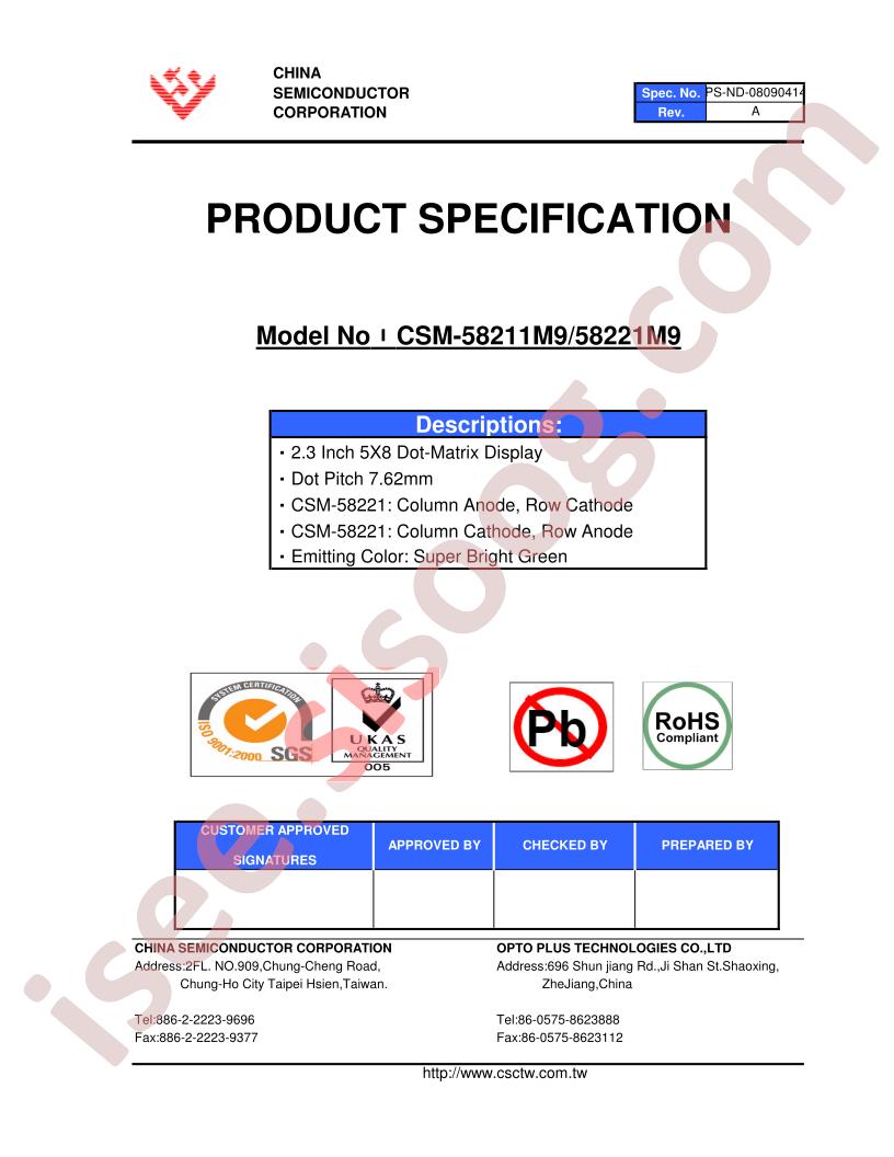 CSM-58211M9