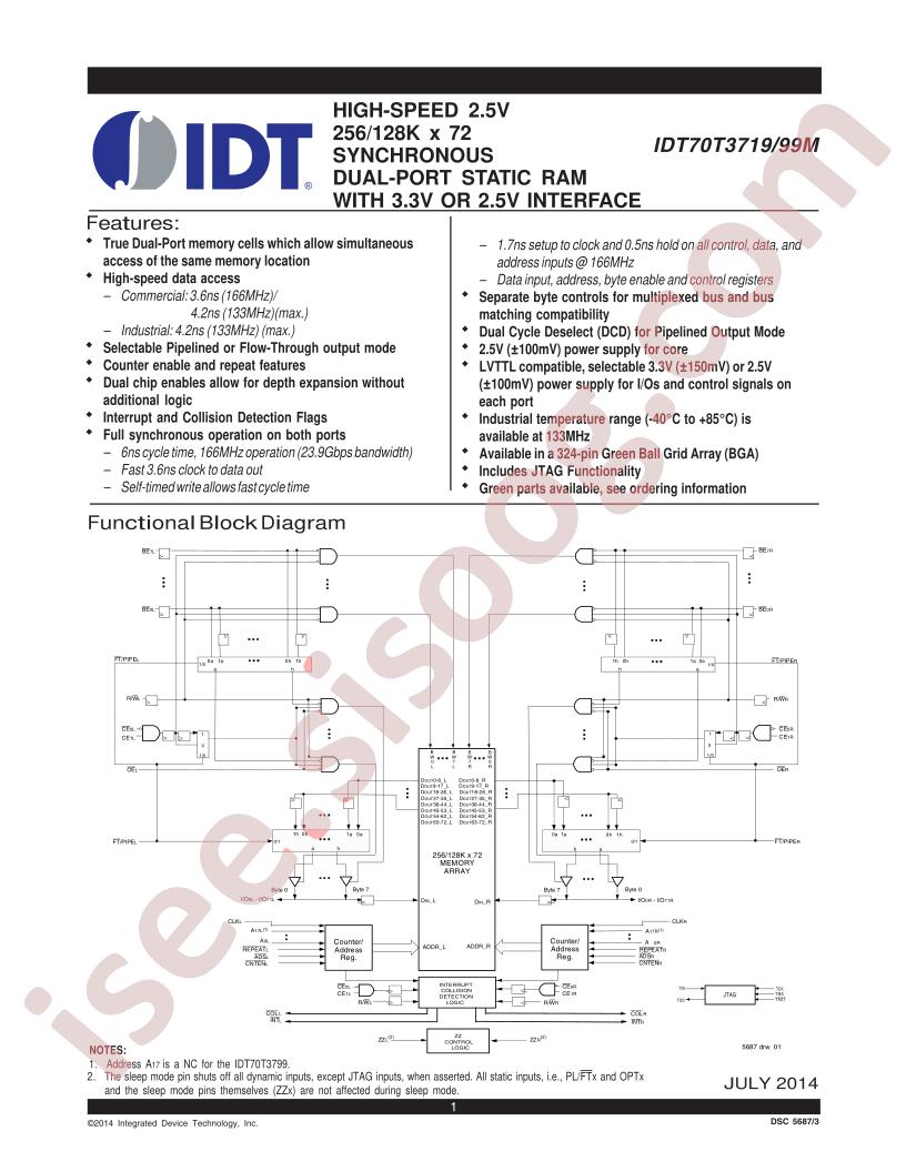 IDT70T3719M