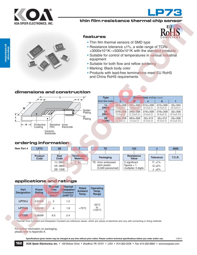 LP731JTTE103J3600