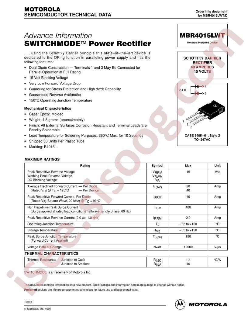 MBR4015LWT