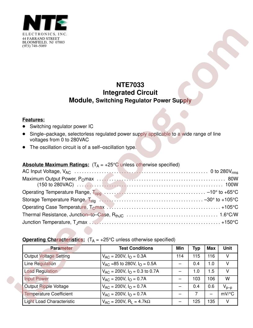 NTE7033