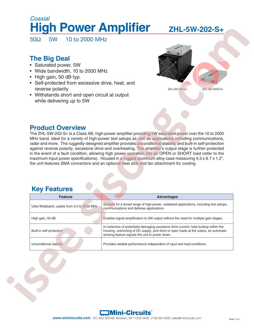 ZHL-5W-202-S