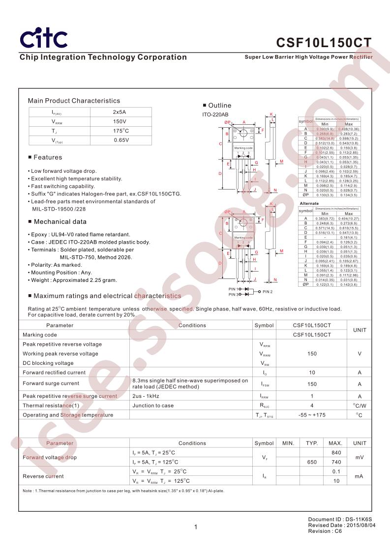CSF10L150CT