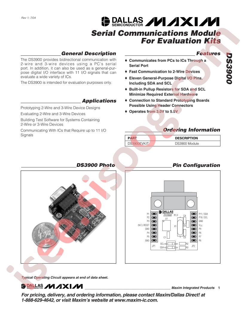 DS3900EVKIT