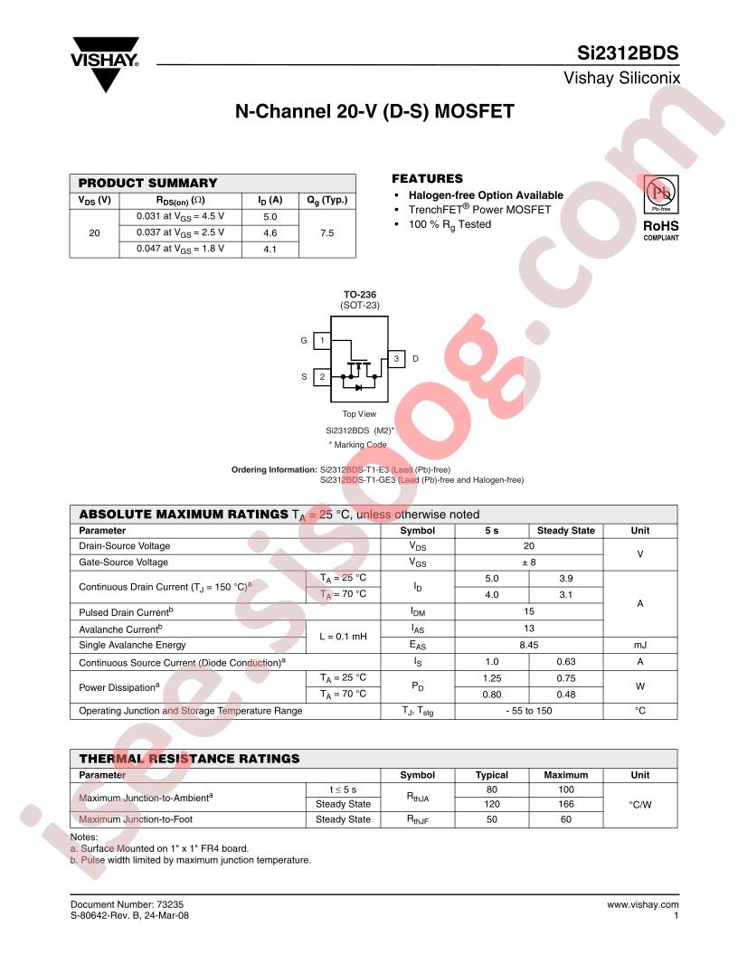 SI2312BDS