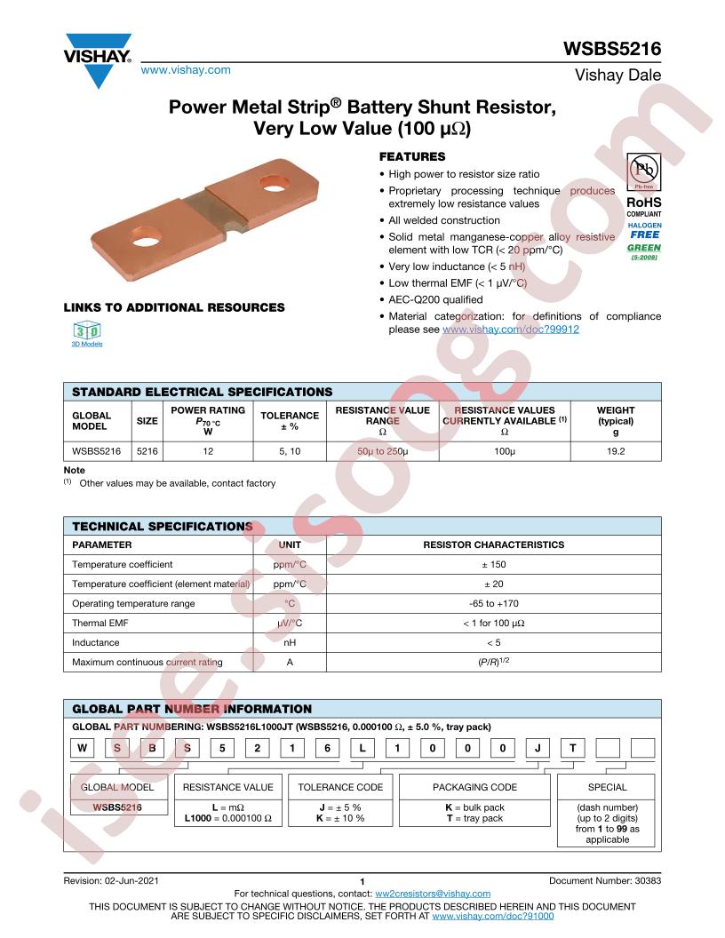 WSBS5216L1000KT3