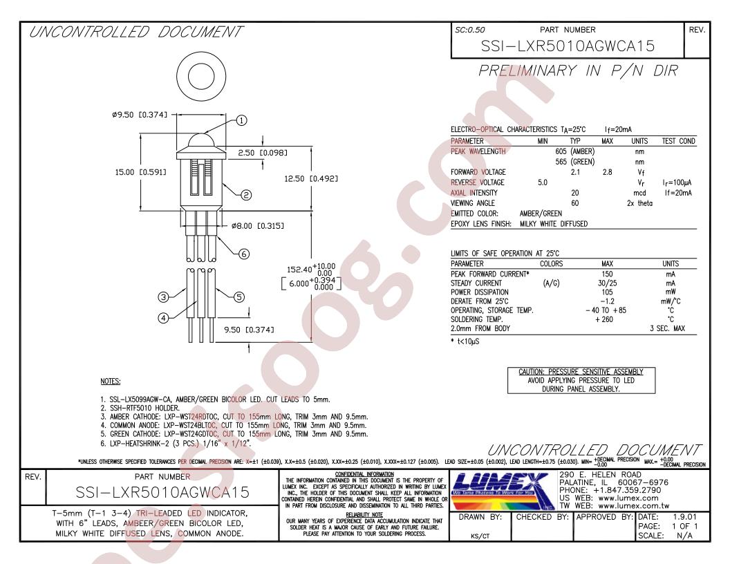 SSI-LXR5010AGWCA15