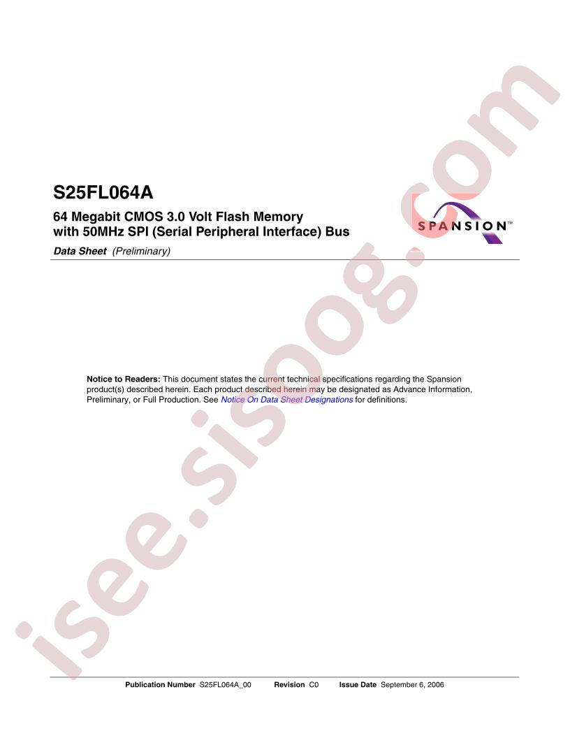 S25FL064A0LMAI003