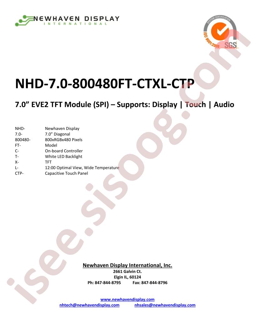 NHD-7.0-800480FT-CTXL-CTP