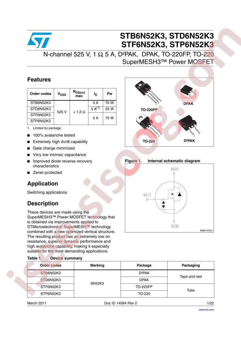 STD6N52K3