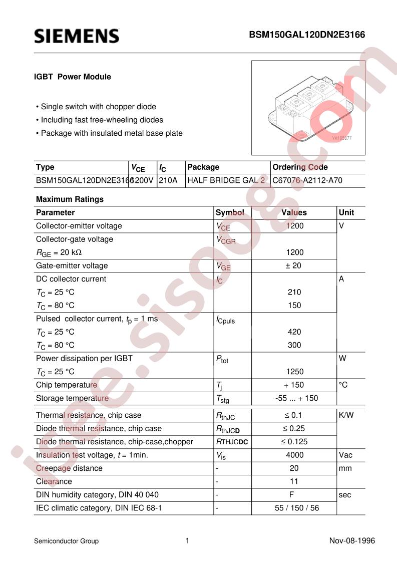 BSM150GAL120DN2E3166